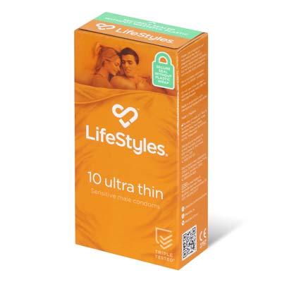 LifeStyles Ultra Thin 10's Pack Latex Condom-thumb