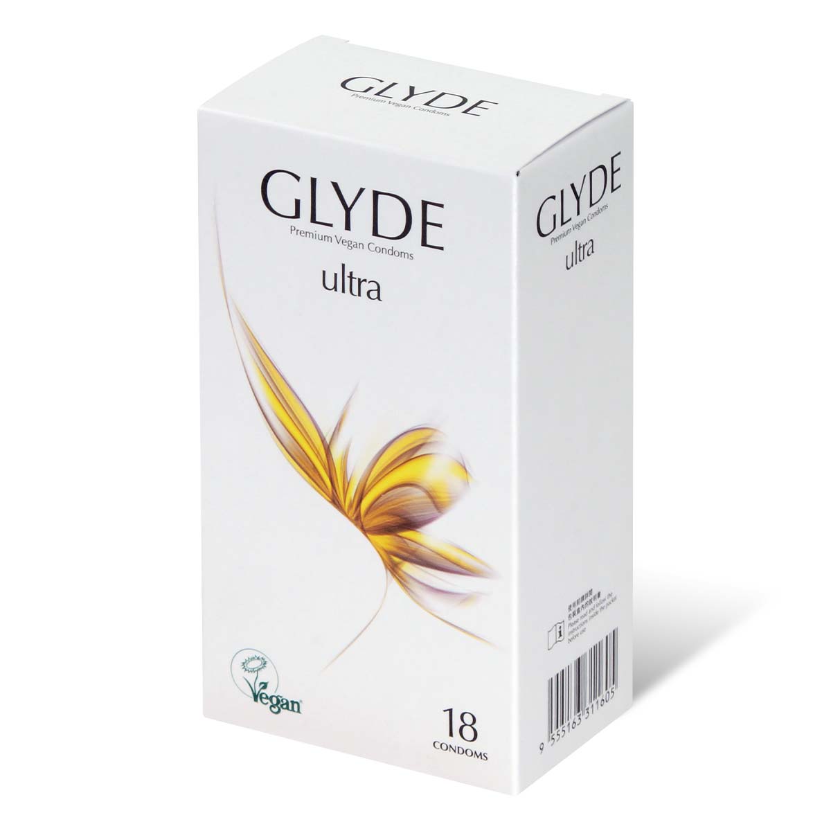 Glyde 格蕾迪 素食主义安全套 超薄 18 片装 乳胶安全套-p_1
