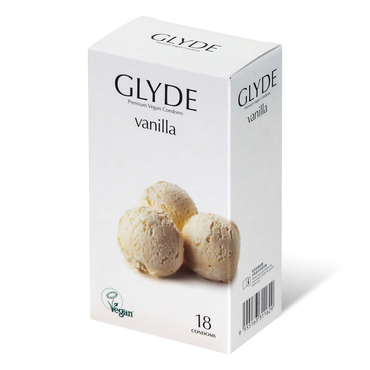Glyde Vegan Condom Vanilla 18's Pack Latex Condom-p_1