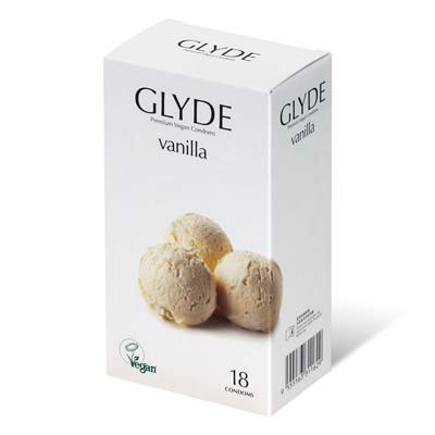 Glyde 格蕾迪 素食主义安全套 香草香 18 片装 乳胶安全套-thumb
