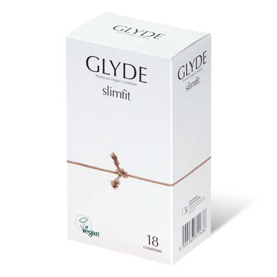 Glyde Vegan Condom Slimfit 49mm 18's Pack Latex Condom-thumb