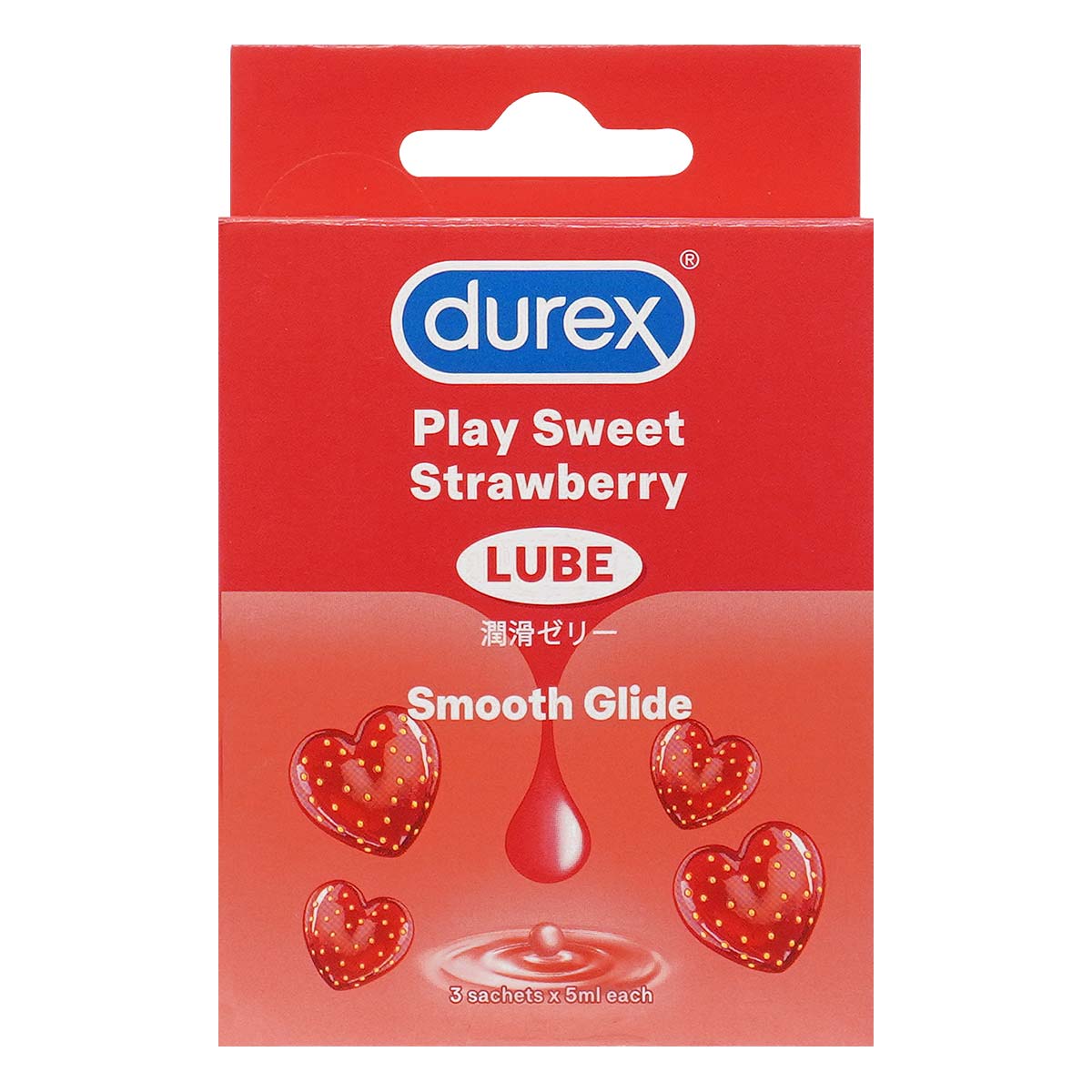 Durex Play Strawberry 5ml 3's Pack Water-based Lubricant (Parallel Import)-p_2