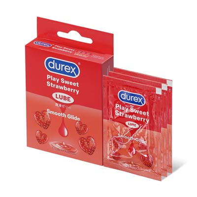 Durex Play Strawberry 5ml 3's Pack Water-based Lubricant (Parallel Import)-thumb