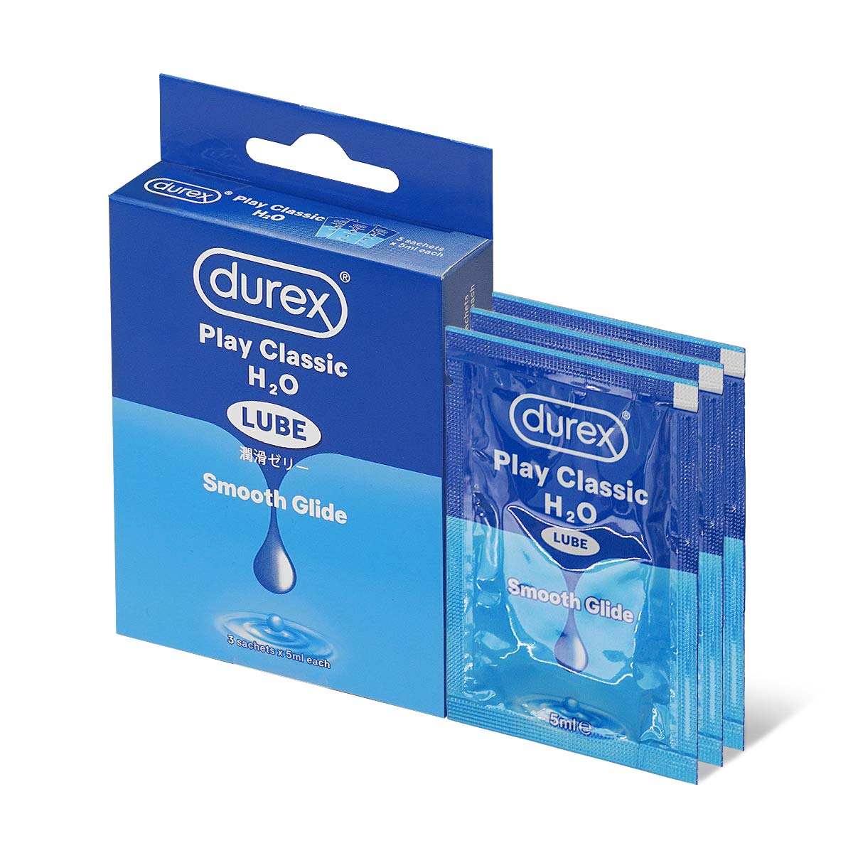Durex Play Classic 5ml 3's Pack Water-based Lubricant (Parallel Import)-p_1