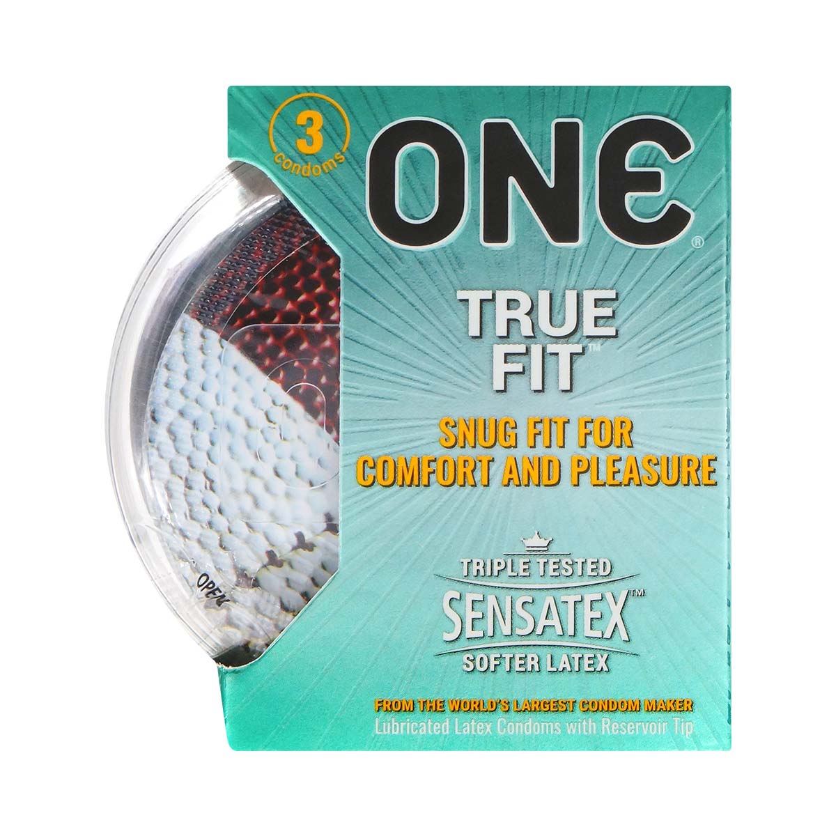 ONE True Fit 3's Pack Latex Condom-p_2
