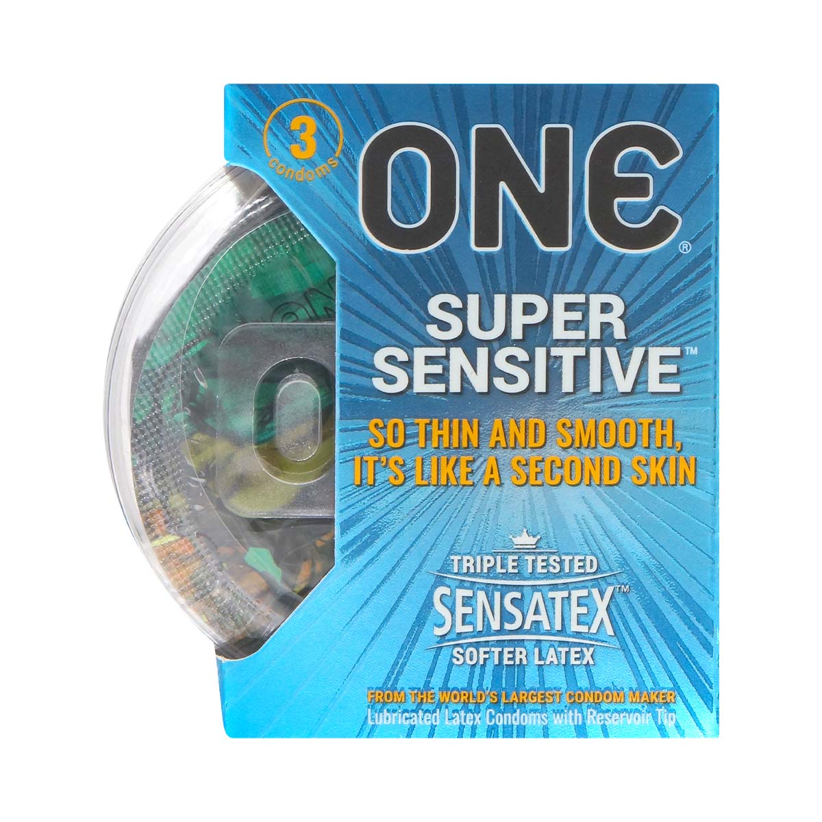 ONE Super Sensitive 30's Pack Latex Condom (Short Expiry)-p_2
