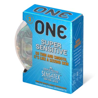 ONE Super Sensitive 3's Pack Latex Condom-thumb