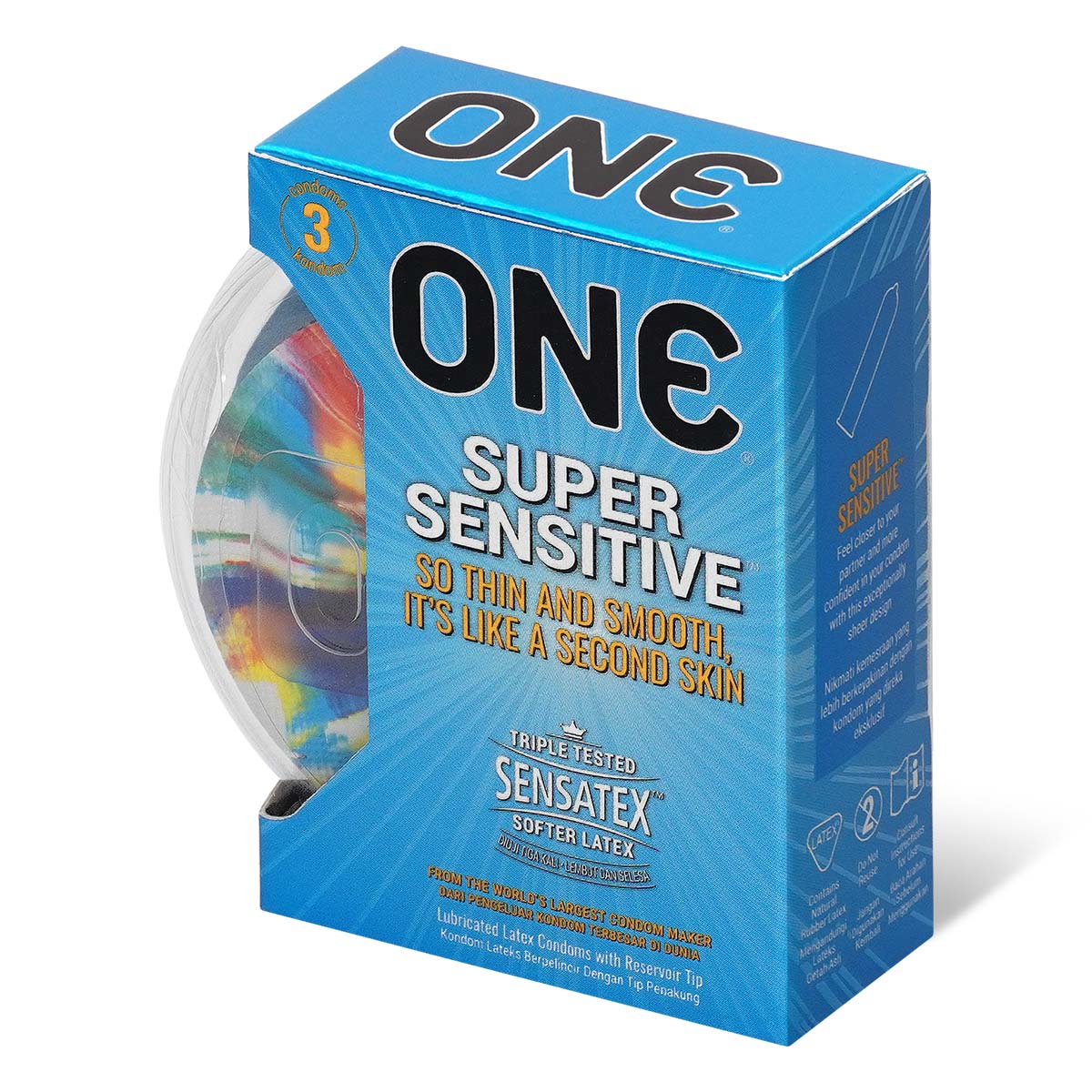 ONE 超觸感 3 片裝 乳膠安全套-p_1