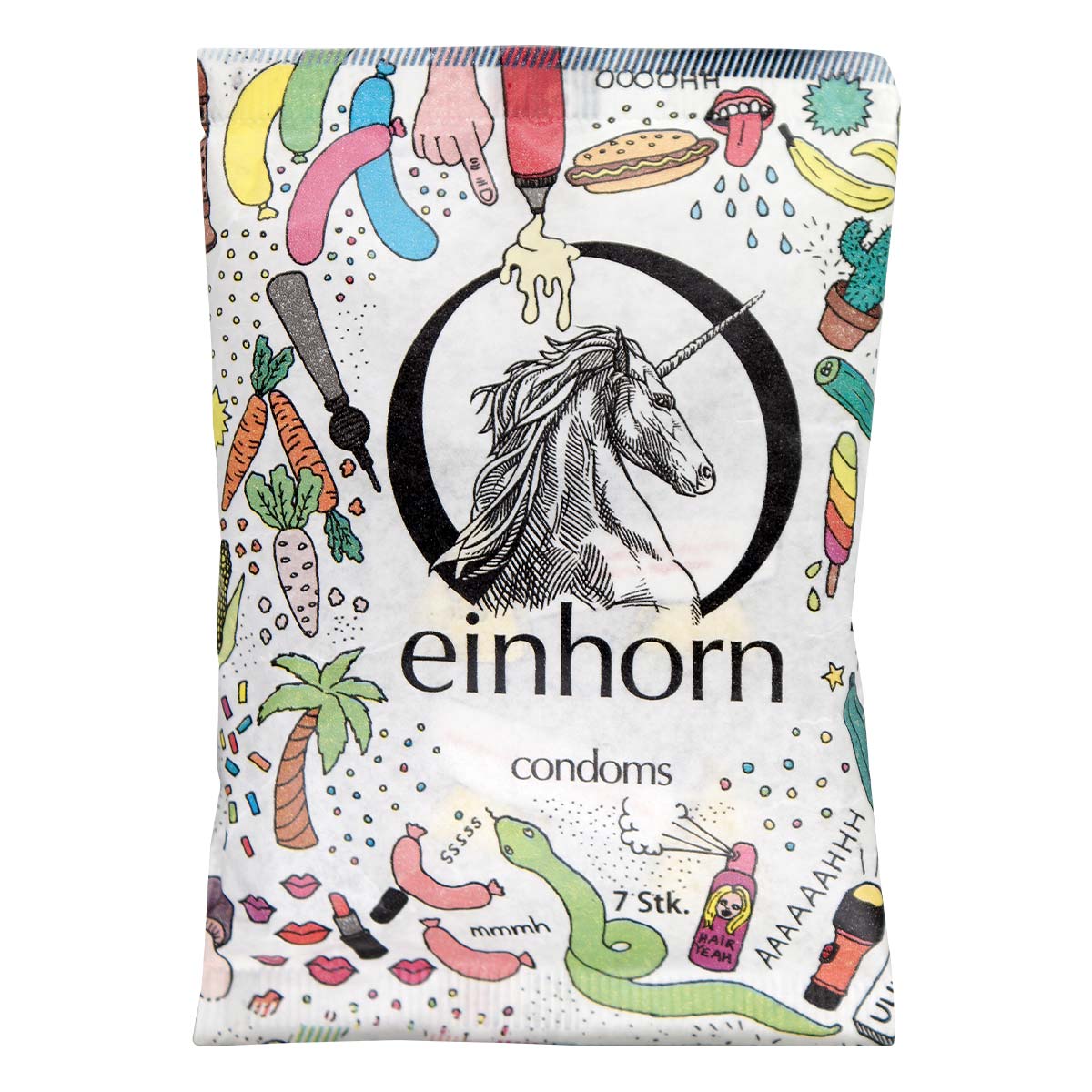 Einhorn Long Object Vegan Condom 7's Pack Latex Condom-p_2