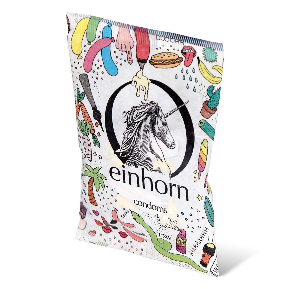 Einhorn Long Object Vegan Condom 7's Pack Latex Condom-p_1