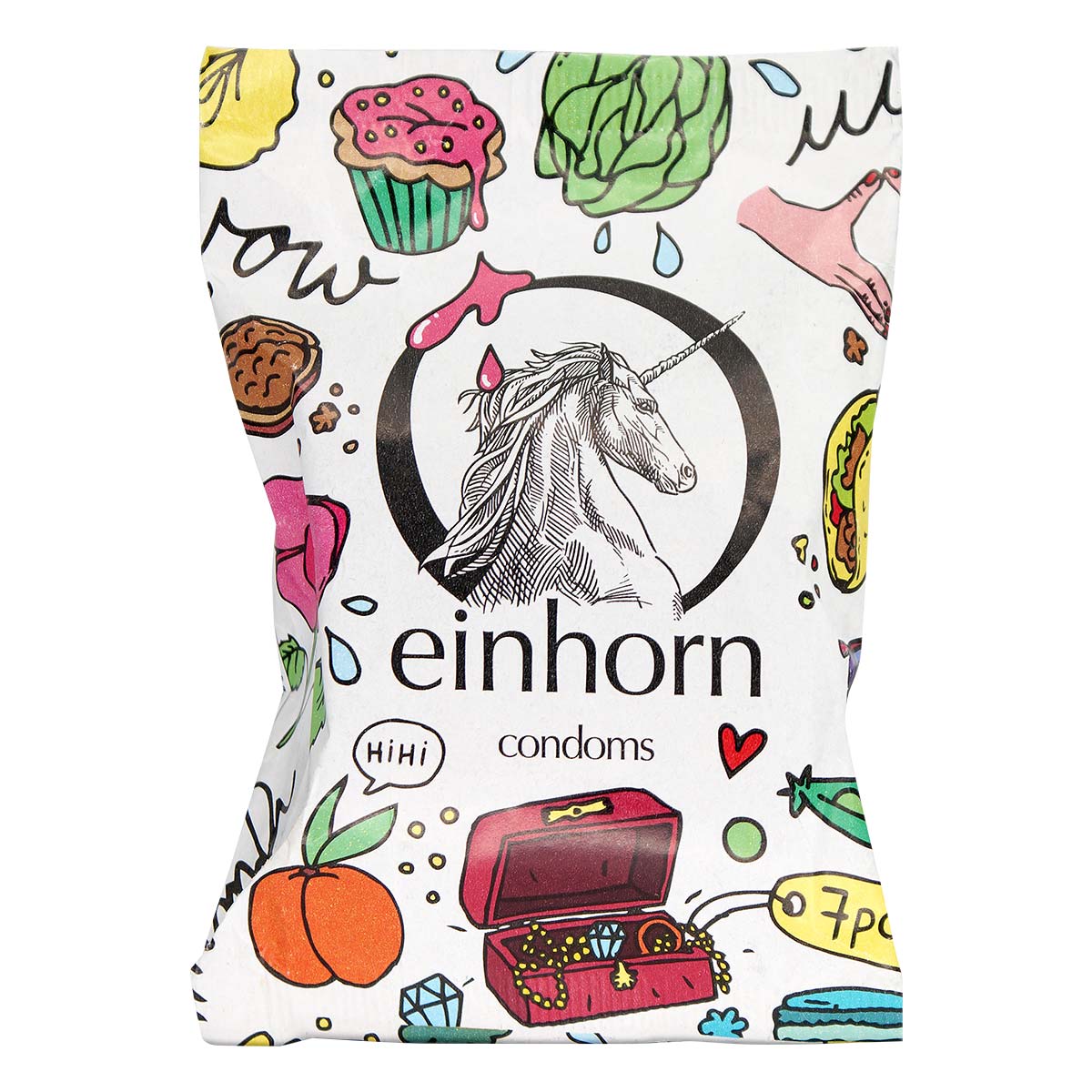 Einhorn Hollow Object Vegan Condom 7's Pack Latex Condom-p_2