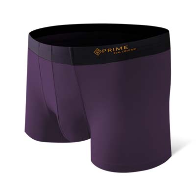Prime Boxers 男装平口内裤 (深紫色) (加加大号)