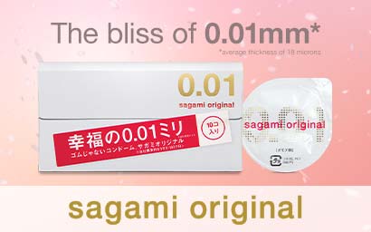 Sagami Original 0.01 10's Pack PU Condom-hot